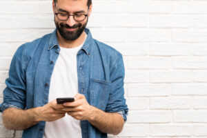 man showing how easy it is to register as employer