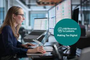 An accountant using one of the best Making Tax Digital Software in the office